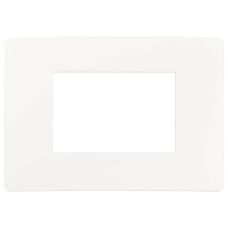 Placa Vimar Plana Up 3 módulos blanco mate 14653U.11