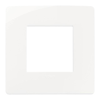 Placa Vimar Plana Up 2 módulos blanca 14642U.01