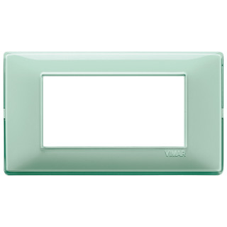 Vimar Plana placa 4 módulos color menta 14654.44