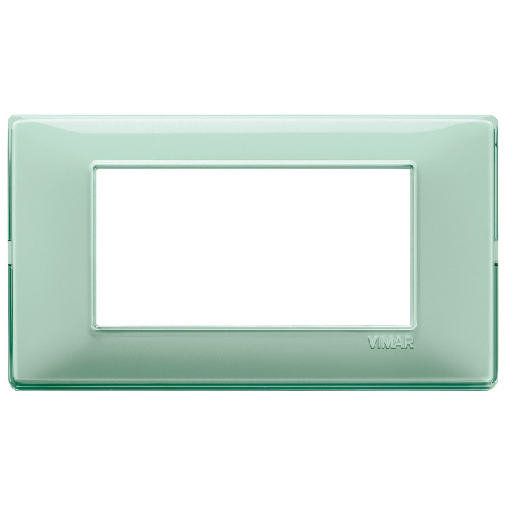 Vimar Plana Abdeckrahmen 4 Module Farbe Minze 14654.44