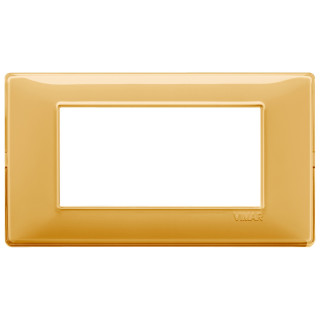 Vimar Plana placca 4 moduli colore Reflex ambra 14654.43
