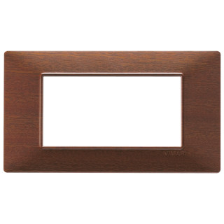 Vimar Plana placca 4 moduli colore Makorè 14654.33