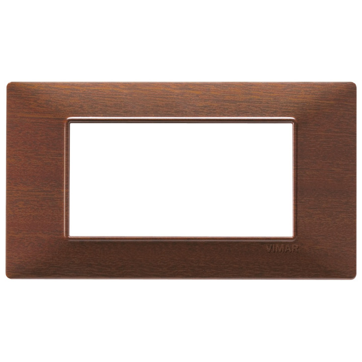 Vimar Plana placca 4 moduli colore Makorè 14654.33