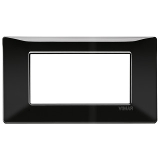 Vimar Plana plate 4 modules colour black 14654.05