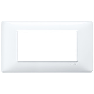 Placa Vimar Plana 4 módulos color blanco 14654.01